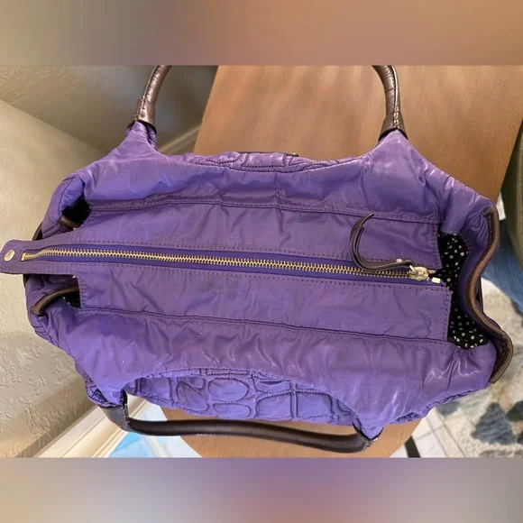 Kate Spade Purple Quilted Shoulder Bag - Picture 9 of 14